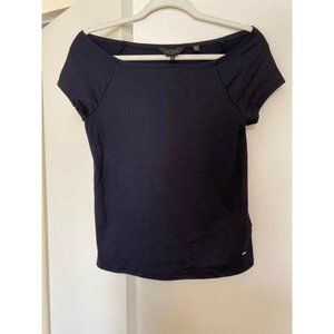 ted baker off shoulder black top